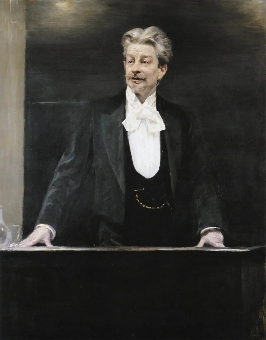 Portrait of Georg Brandes giving a lecture - Peder Severin Krøyer