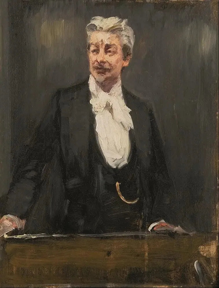 Portrait of Georg Brandes giving a lecture - Peder Severin Krøyer