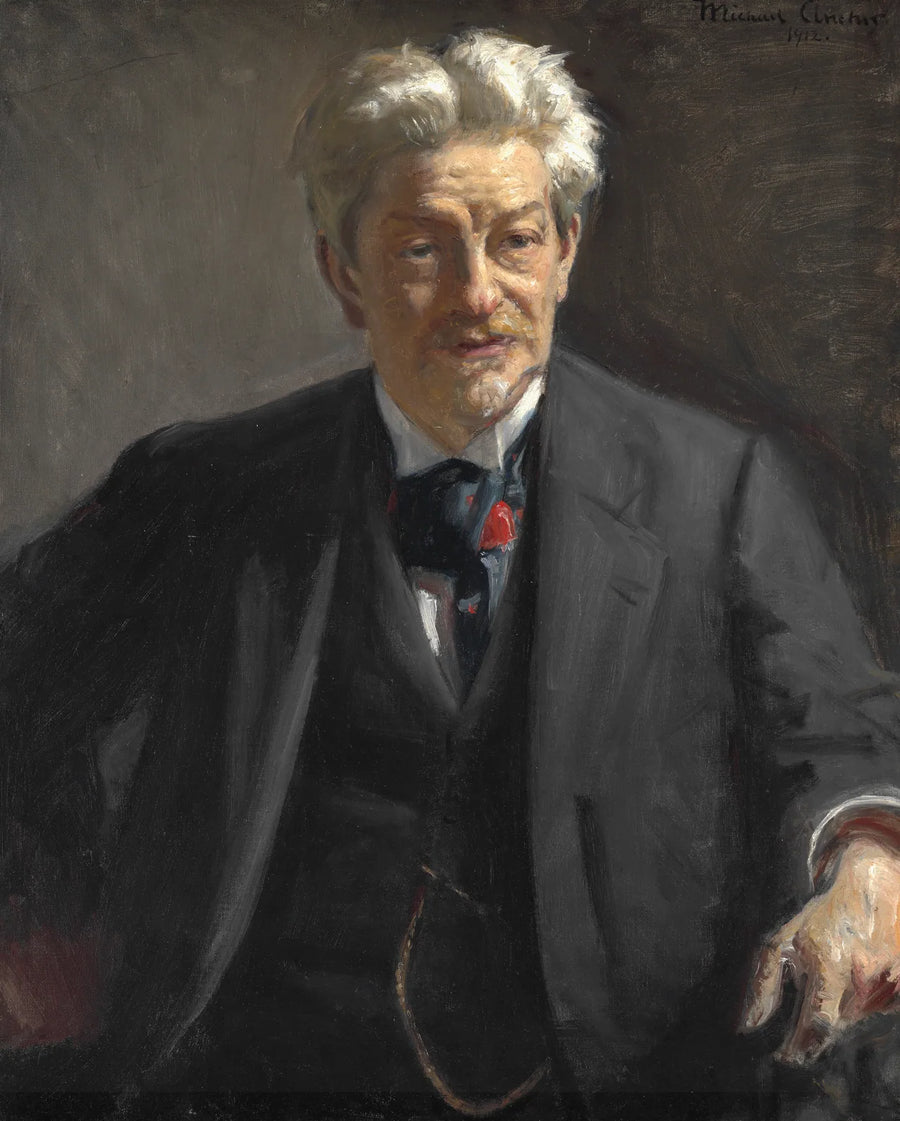 Portrait of Georg Brandes. -Michael Peter Ancher