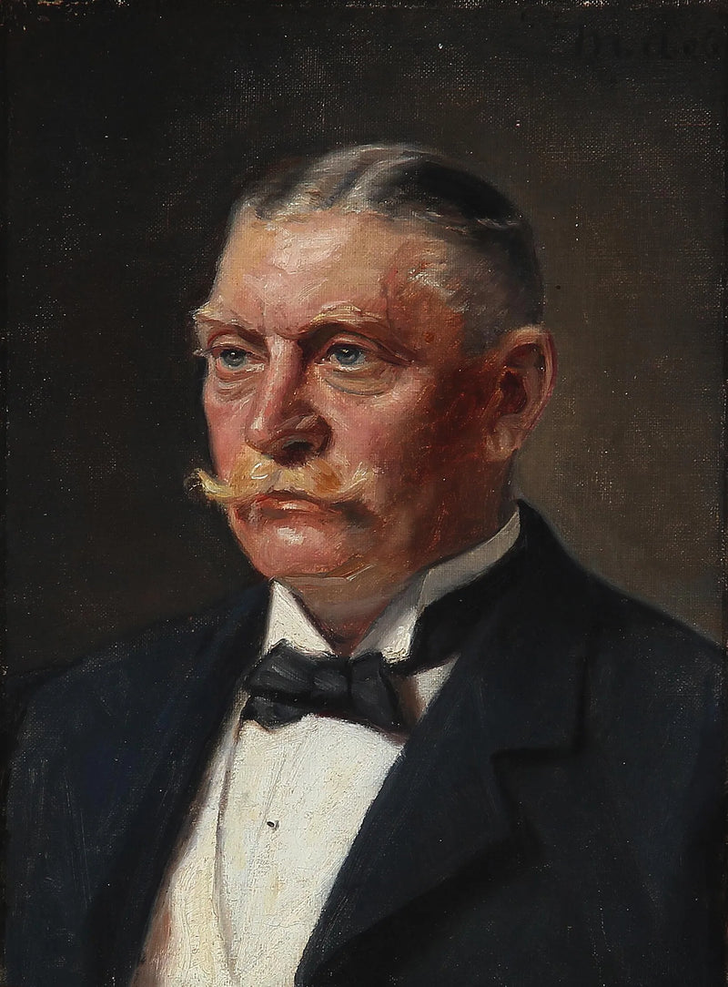 Portrait of Georg Jørgensen. -Michael Peter Ancher