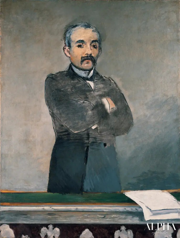 Portrait de Georges Clemenceau - Edouard Manet - Reproductions de tableaux et peintures haut de gamme