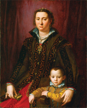 Portrait of Giovanna Chevara and Giovanni Montalvo - Bronzino