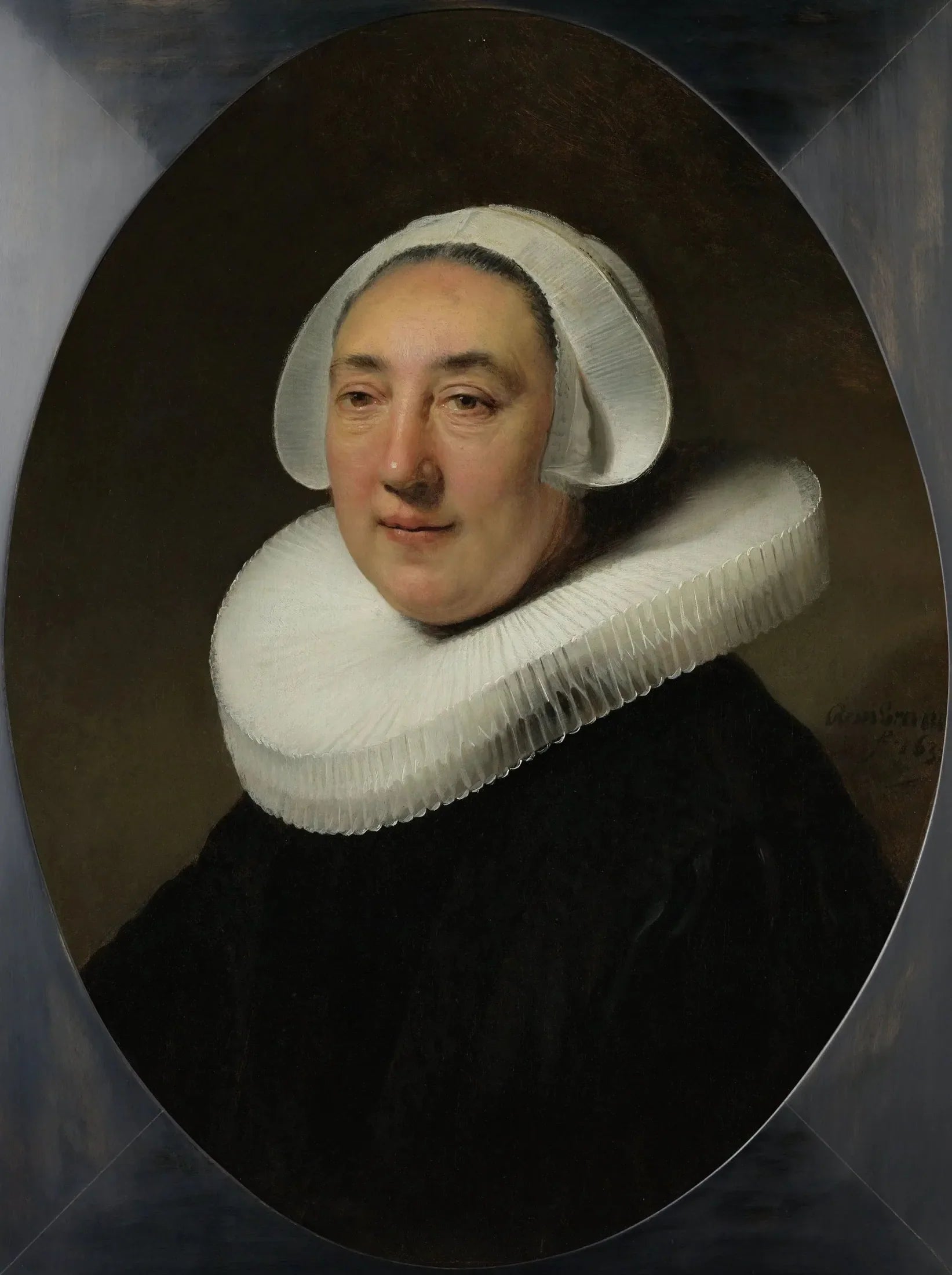 Portrait de Haesje Jacobsdr van Cleyburg - Rembrandt image 1 copie de tableau peinte à la main