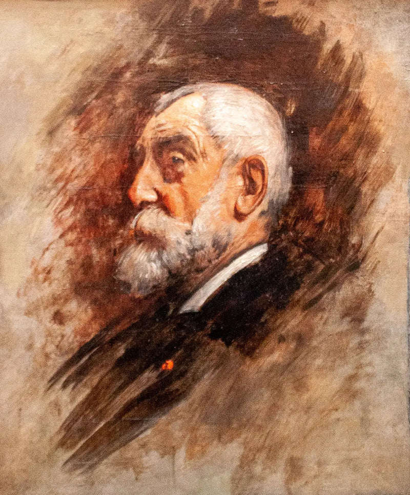 Portrait of Henri Harpignies - Léon Bonnat