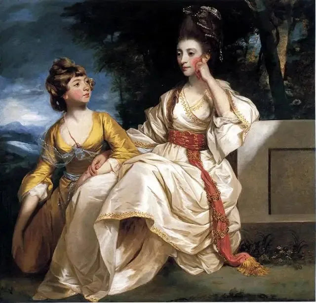 Portrait of Hester Thrale and her daughter Hester - Joshua Reynolds