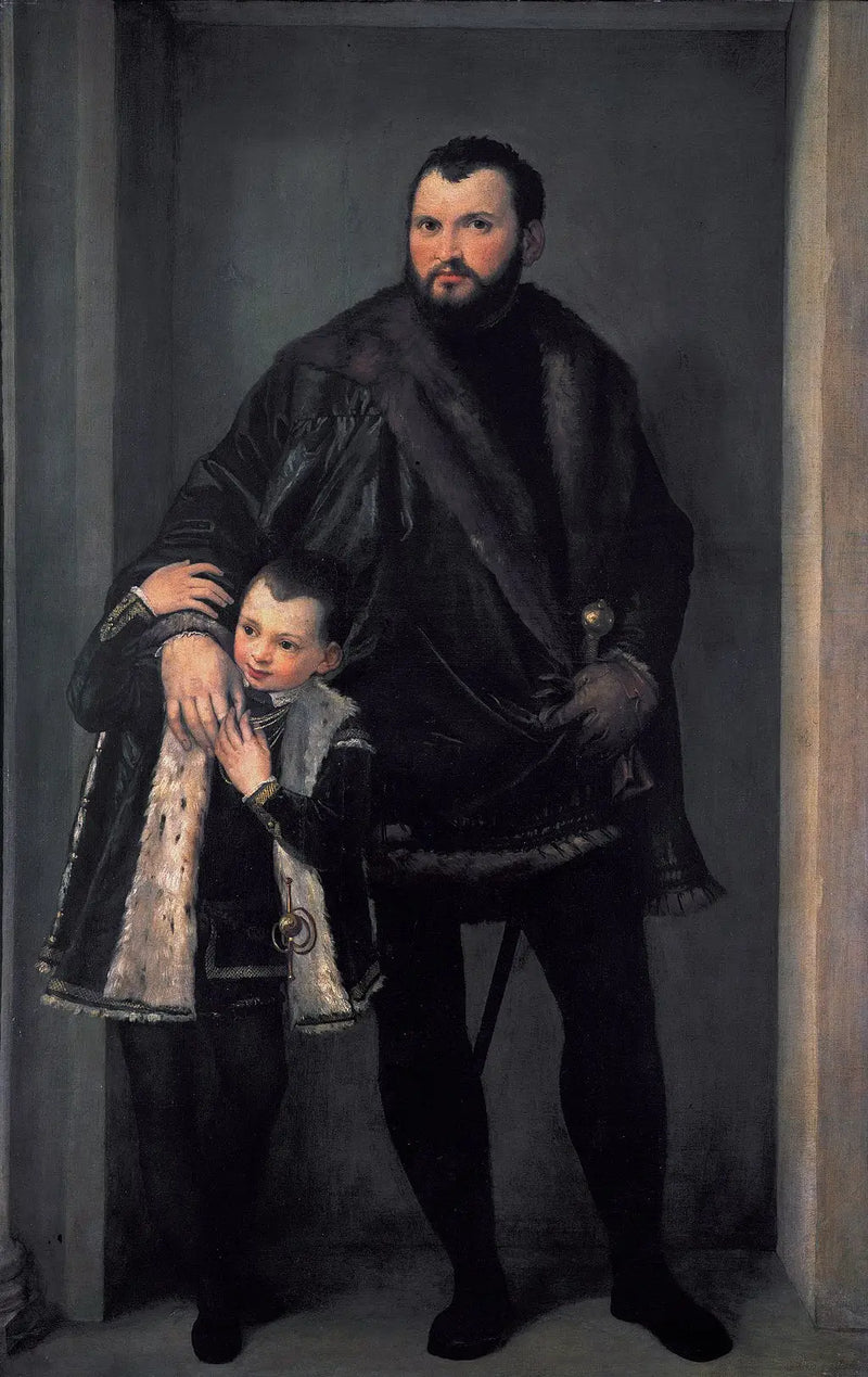 Portrait of Iseppo da Porto and son Adriano - Paul Véronèse