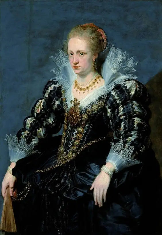Portrait of Jacqueline de Caestre. - Peter Paul Rubens