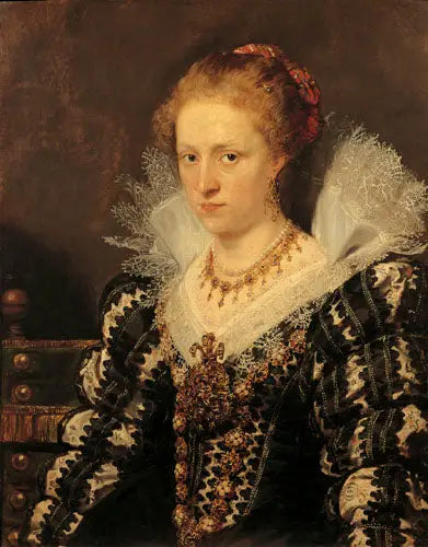 Portrait of Jacqueline van Caestre, wife of Jean Charles de Cordes - Peter Paul Rubens