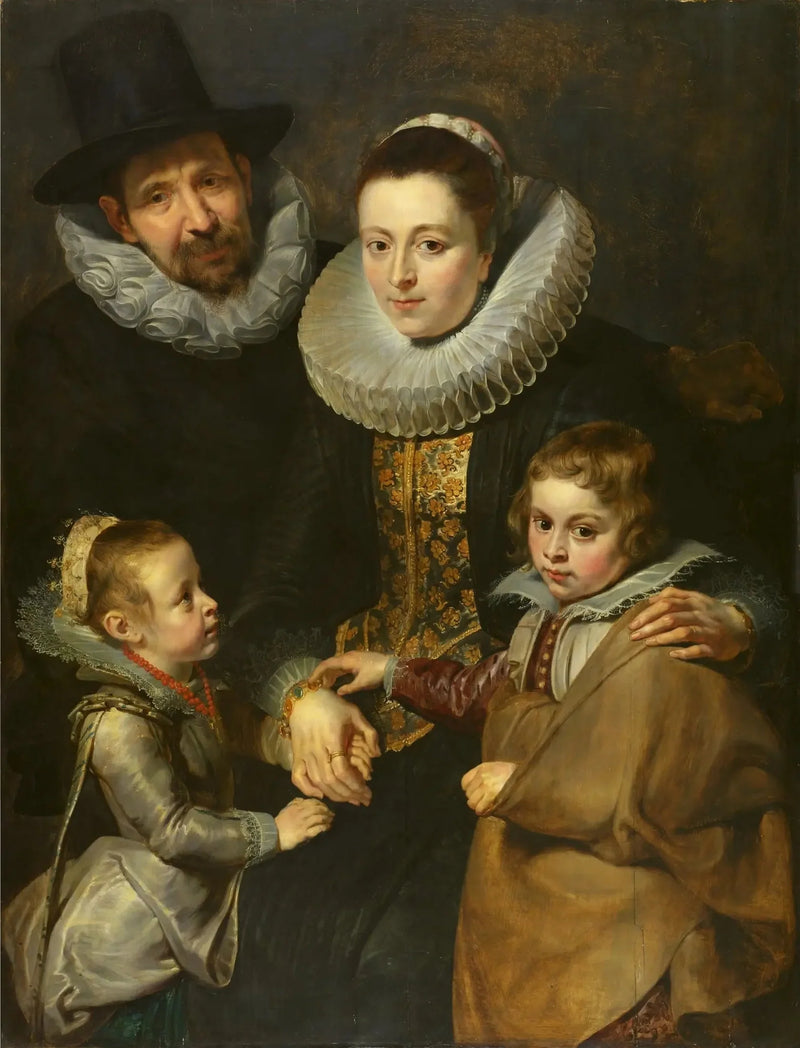 Portrait of Jan Brueghel the Elder and his family - Peter Paul Rubens