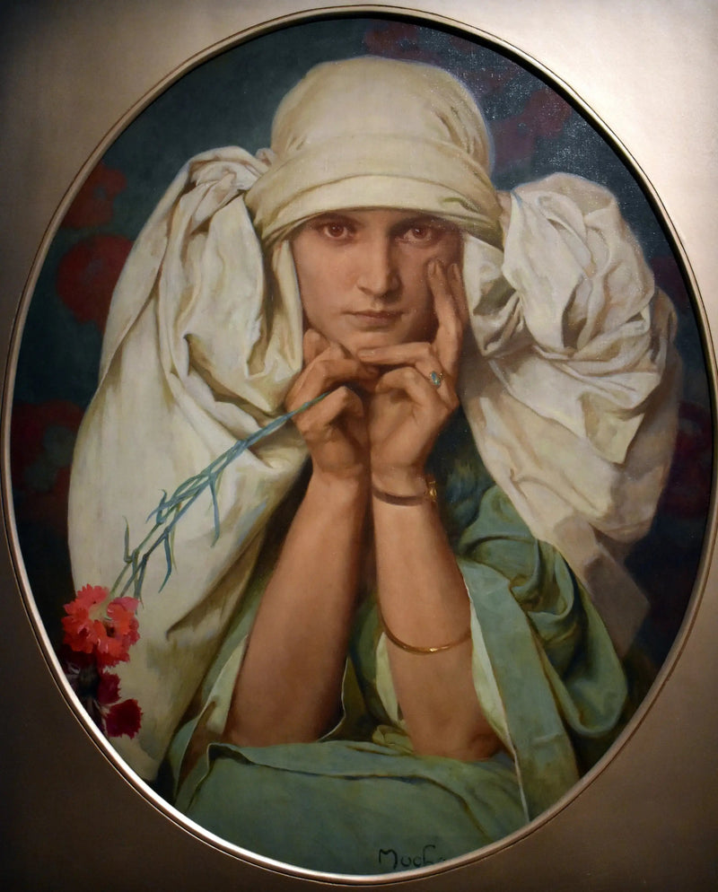 Portrait of Jaroslava - Alphonse Mucha
