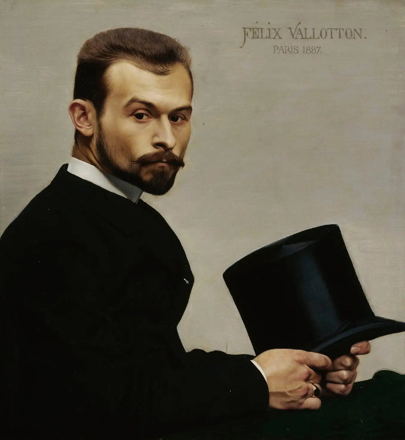 Portrait of Jasinski holding his hat - Félix Vallotton