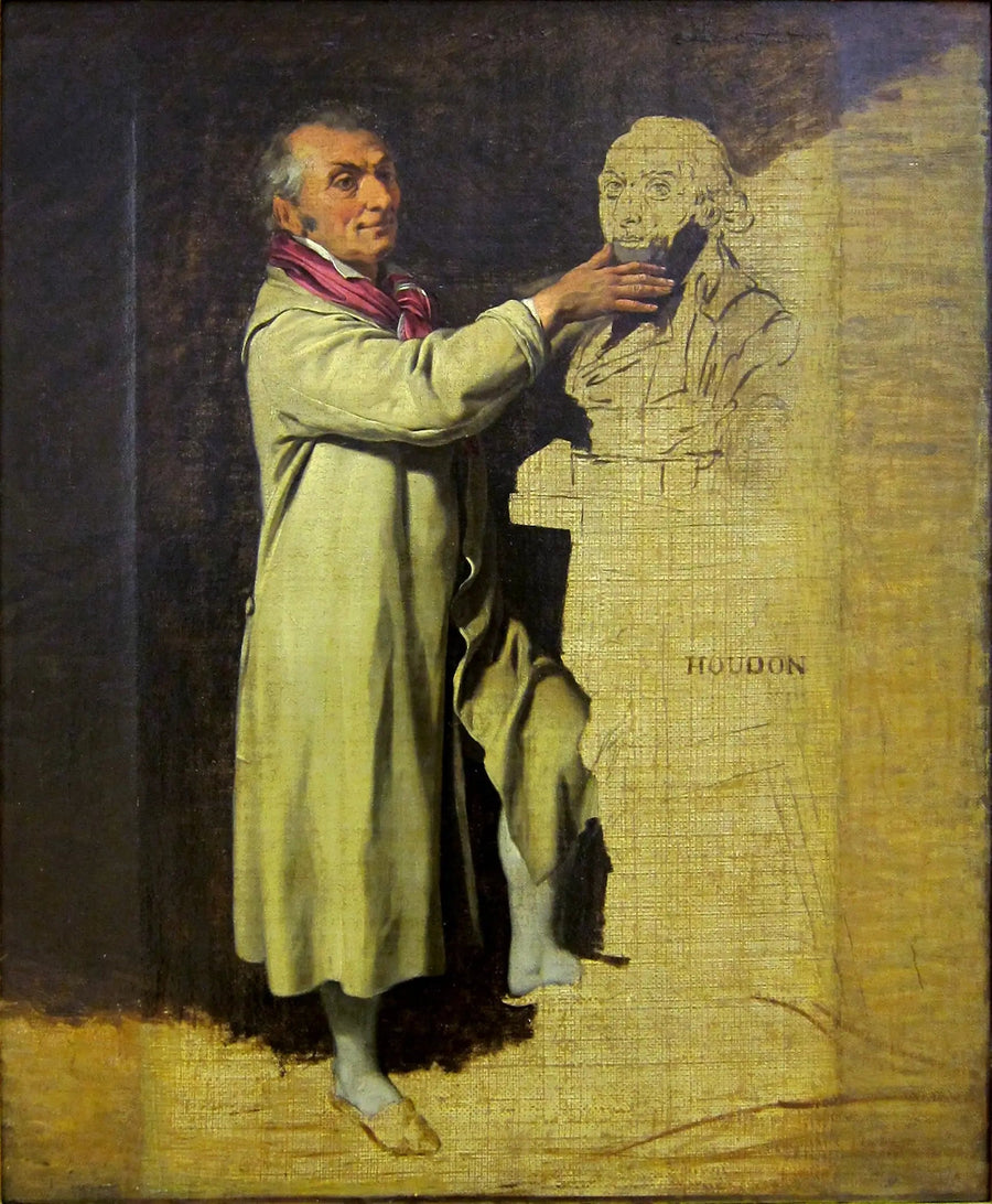 Portrait of Jean-Antoine Houdon, sculptor - Louis-Léopold Boilly