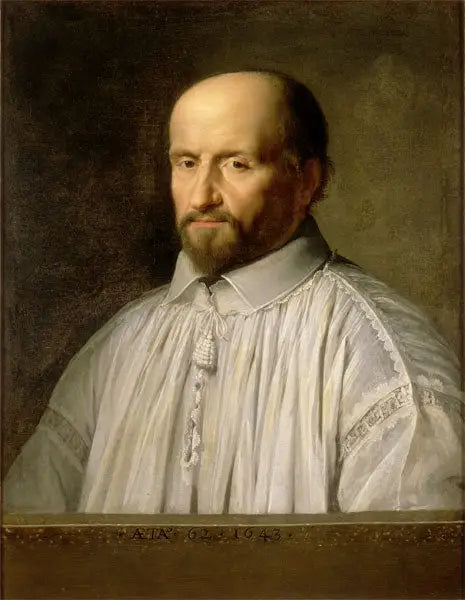Portrait of Jean Duvergier de Hauranne, abbot of Saint-Cyran - Philippe de Champaigne