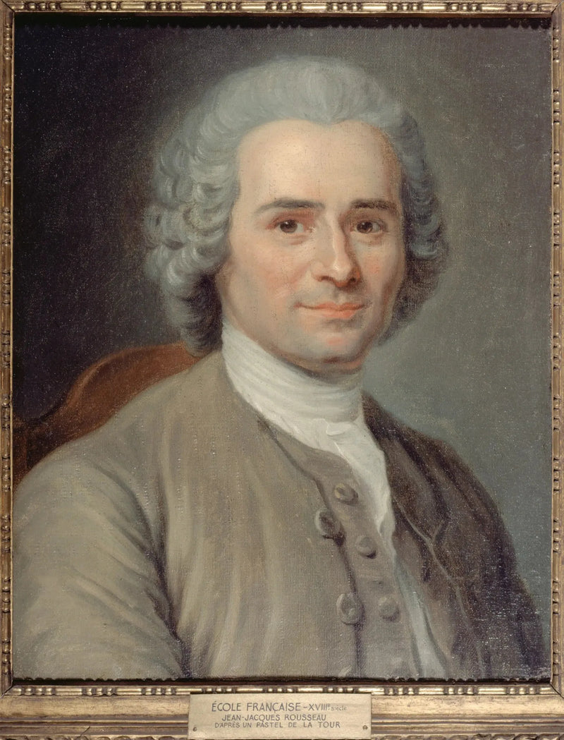 Portrait of Jean-Jacques Rousseau (1712-1778), writer and philosopher - Maurice-Quentin de La Tour