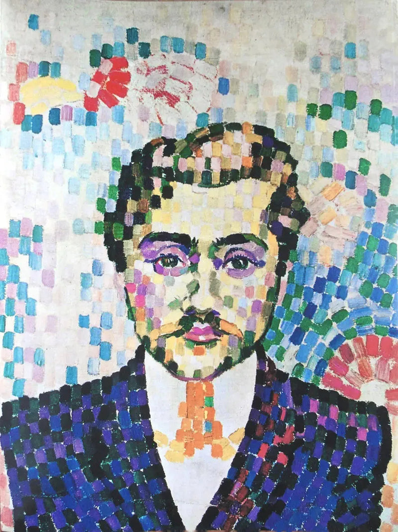 Portrait of Jean Metzinger - Robert Delaunay