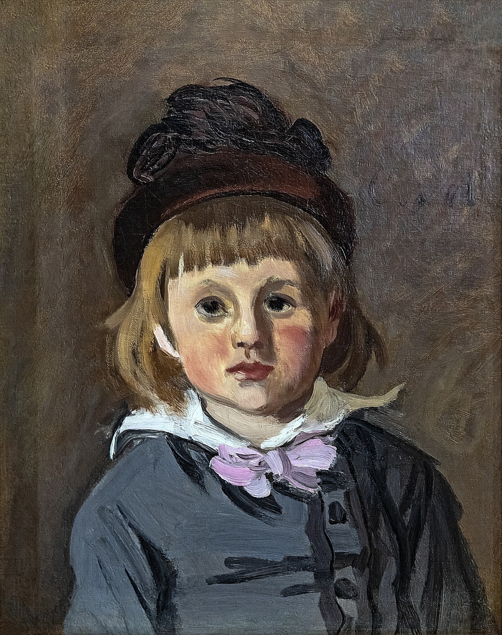 Portrait of Jean Monet in a Pom-Pom Hat - Claude Monet