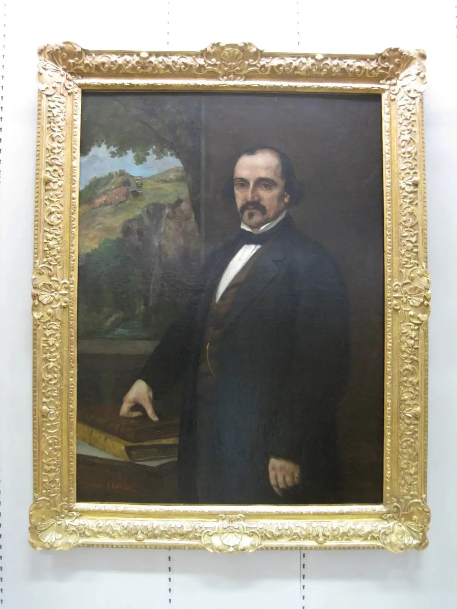 Portrait of Jean Paul Mazaroz - Gustave Courbet