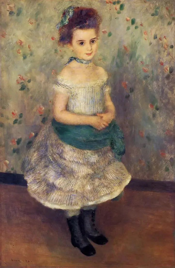Portrait de Jeanne Durand-Ruel (Portrait de Mlle. J.) - Pierre-Auguste Renoir image 1 copie peinte à la main à l’huile