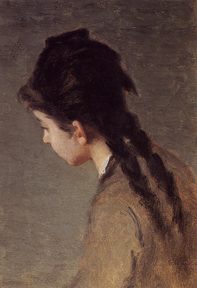 Portrait of Jeanne in profile - Eva Gonzalès