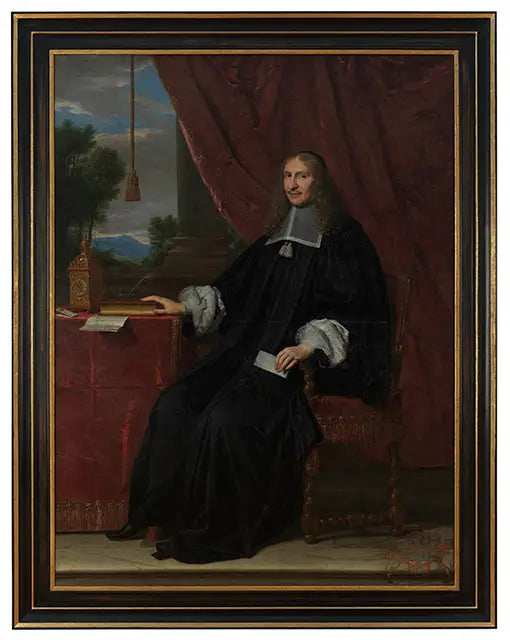 Portrait of Jérôme II Le Maistre, sitting at his desk - Philippe de Champaigne