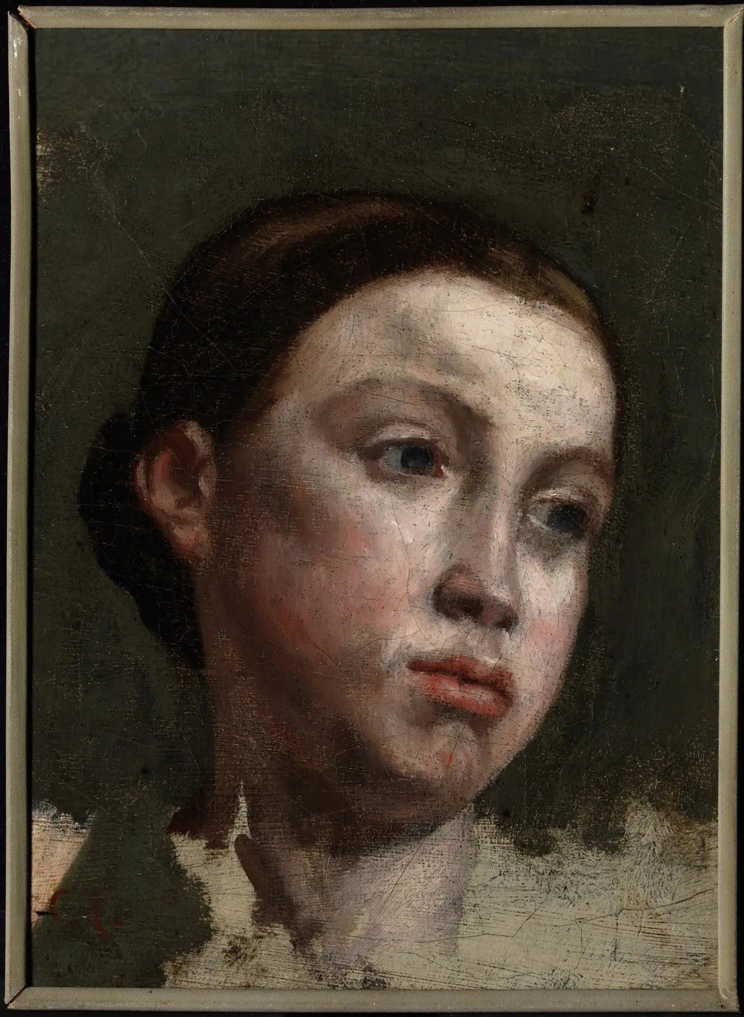 Portrait de jeune femme - Gustave Courbet image 1 reproduction de peinture à l’huile