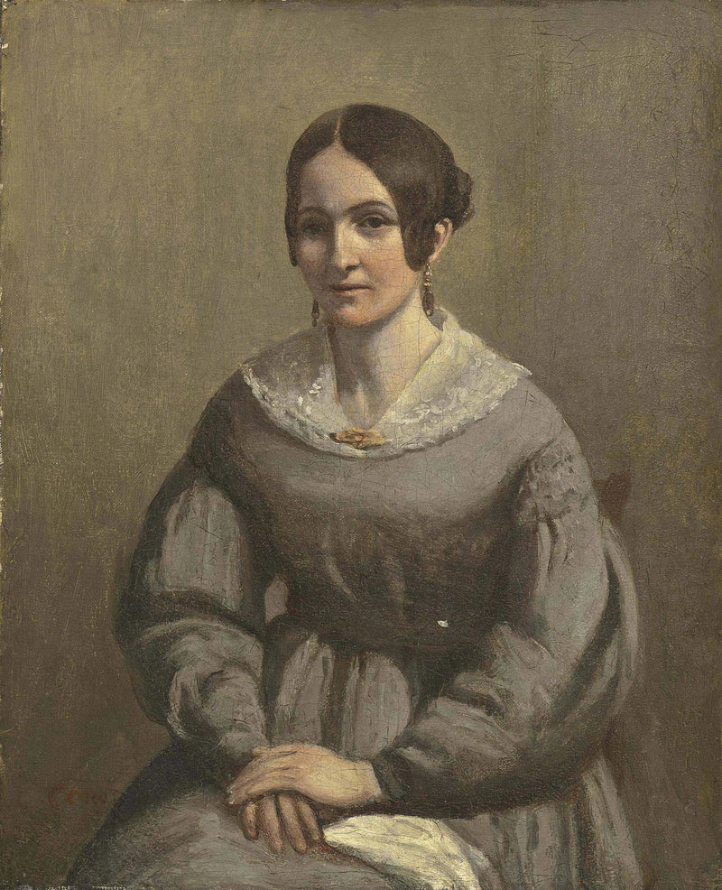 Portrait of a Young Woman - Jean-Baptiste Camille Corot