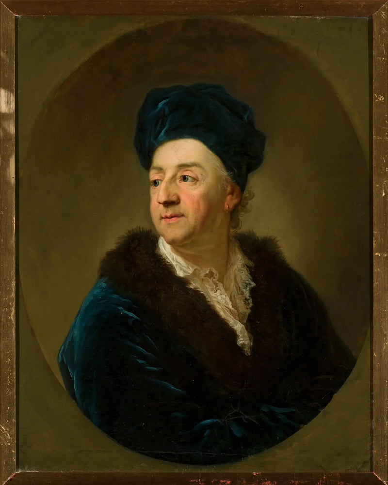 Portrait of Johann Nepomuk von Schaffgotsch in a dressing gown. - Anton Graff