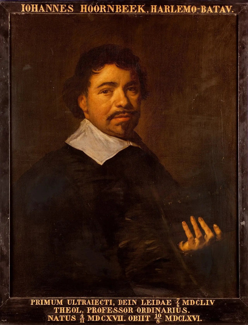 Portrait of Johannes Hoornbeek, Professor in Leiden - Frans Hals