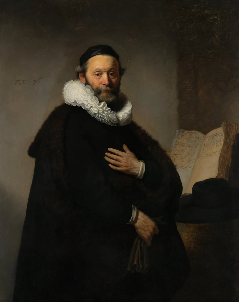 Portrait of Johannes Wtenbogaert - Rembrandt