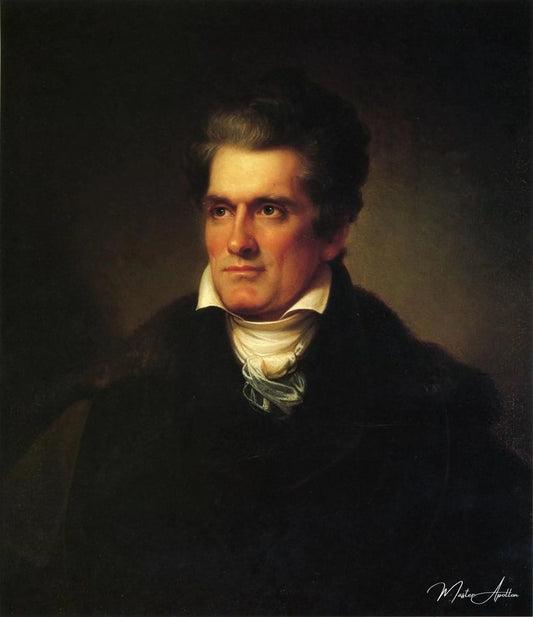 Portrait de John C. Calhoun, 1834 - Rembrandt Peale - Reproductions de tableaux et peintures haut de gamme