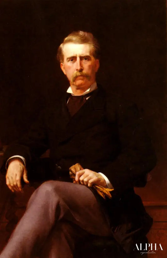 Portrait de John William Mackay - Alexandre Cabanel - Reproductions de tableaux et peintures haut de gamme