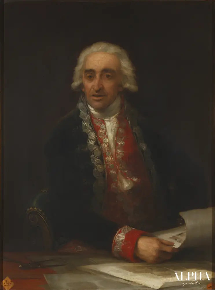 Portrait de Juan de Villanueva - Francisco de Goya - Reproductions de tableaux et peintures haut de gamme