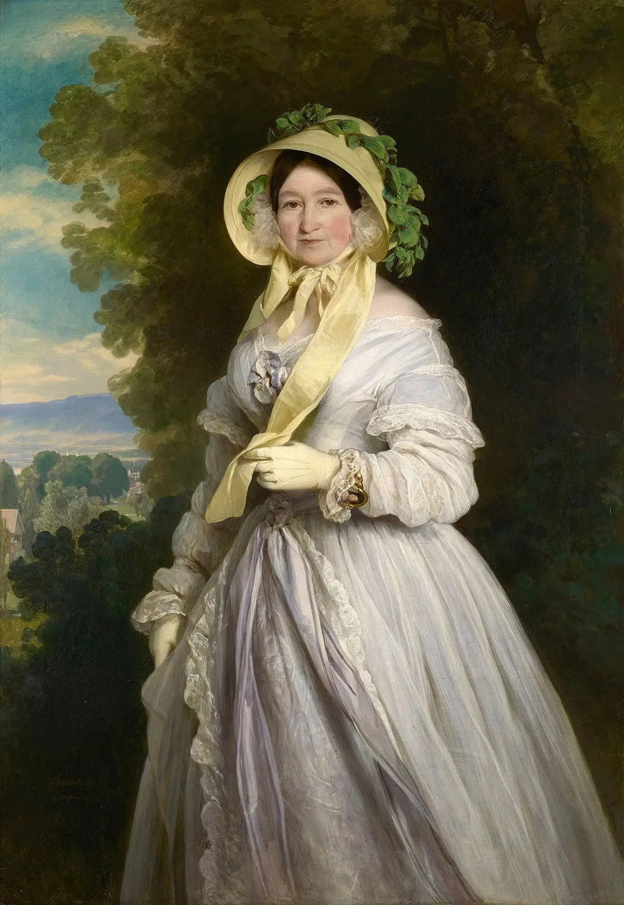 Portrait of Juliane, Princess of Saxe-Cobourg-Saalfield - Franz Xaver Winterhalter
