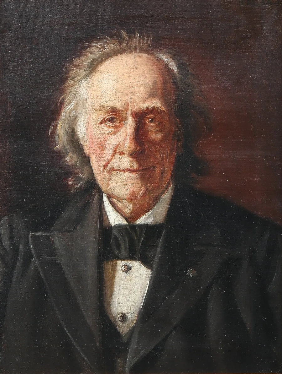 Portrait of Julius Døcker. -Michael Peter Ancher