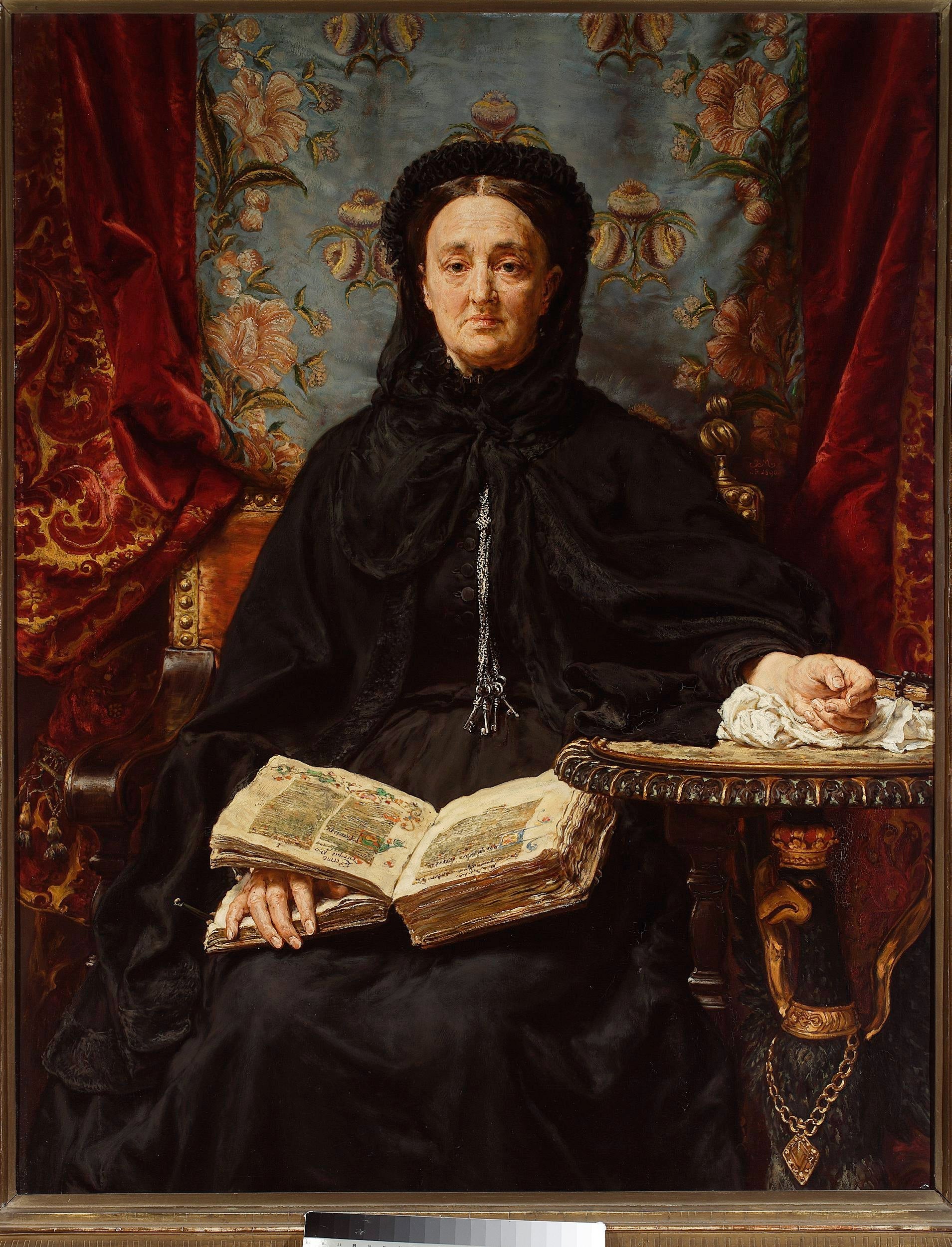 Portrait of Katarzyna Potocka née Branicka (1825-1907), wife of Adam - Jan Matejko