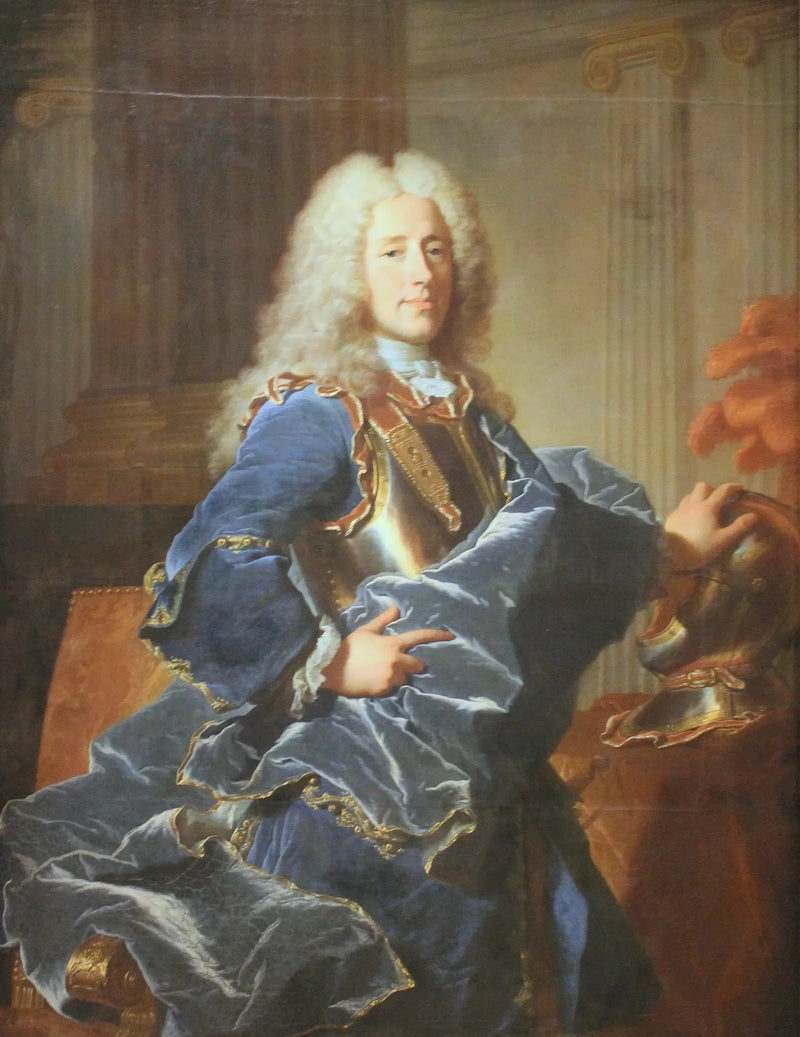 Portrait of Konrad Detlef, Count von Dehn - Hyacinthe Rigaud