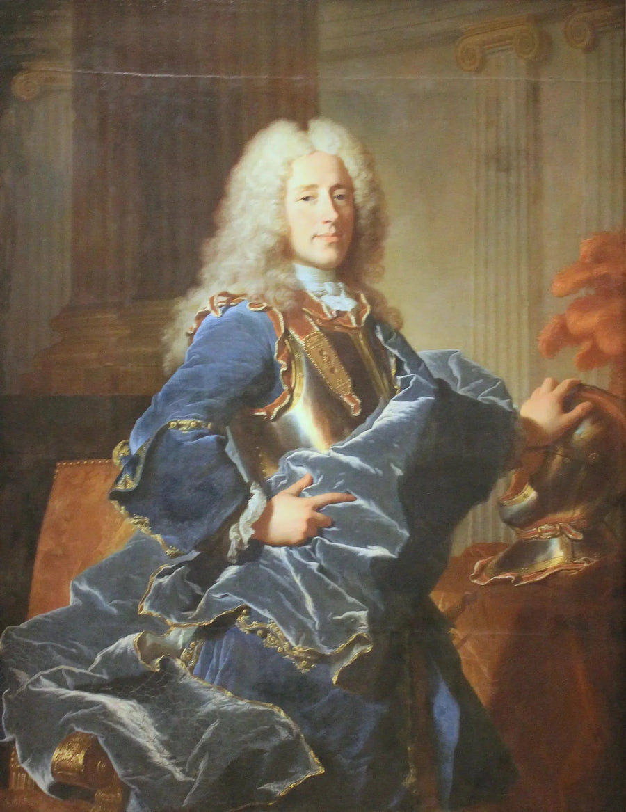 Portrait of Konrad Detlef, Count von Dehn - Hyacinthe Rigaud
