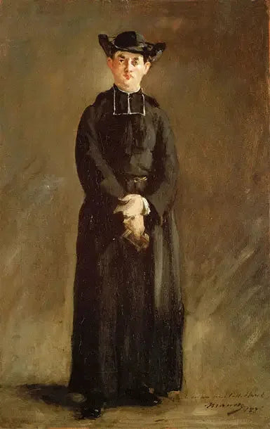 Portrait of Abbé Hurel - Édouard Manet