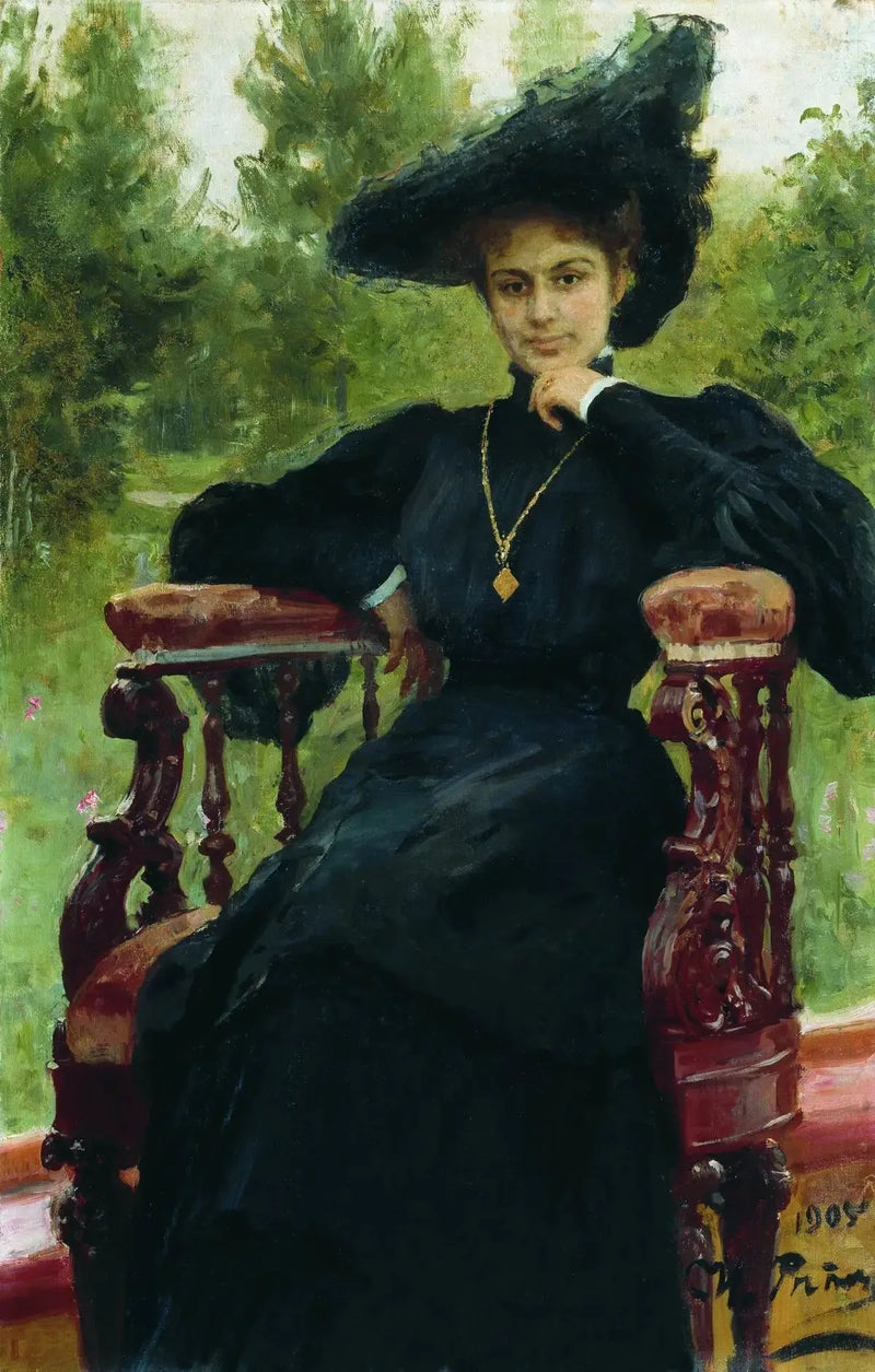 Portrait of actress Maria Fiodorovna Andreyeva - Ilya Repin