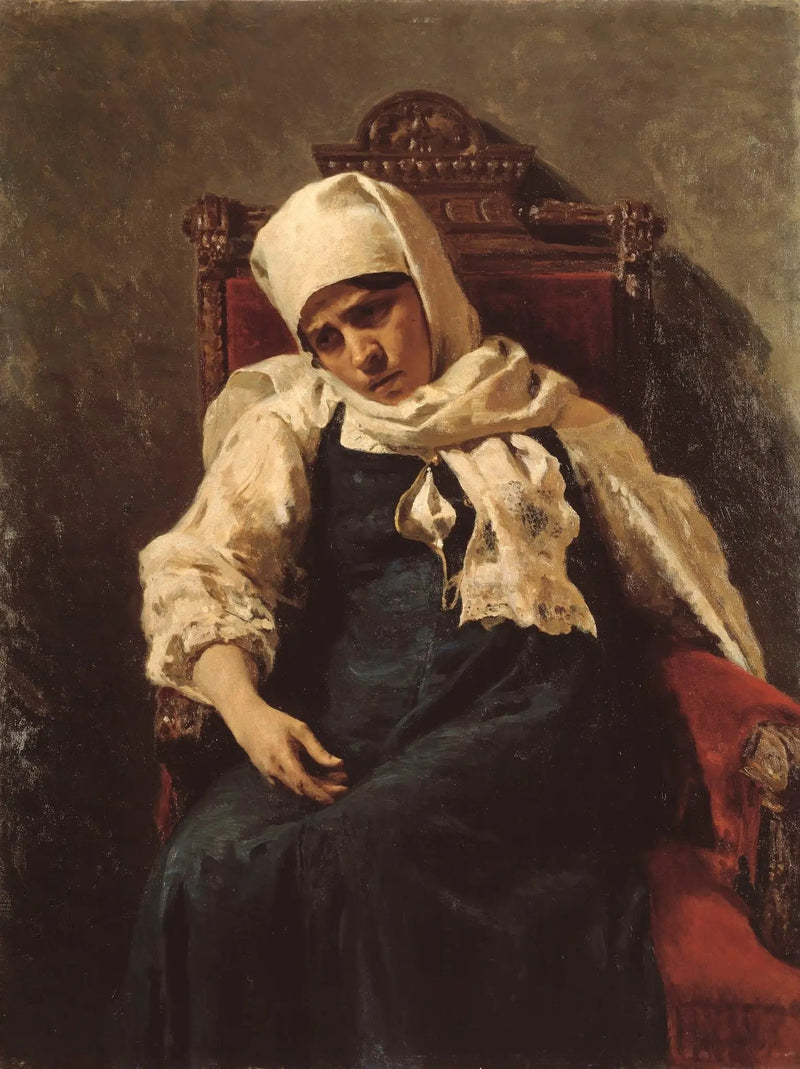 Portrait of the actress Pelageya Antipevna Strepetova in the role of Elizabeth - Ilya Repin