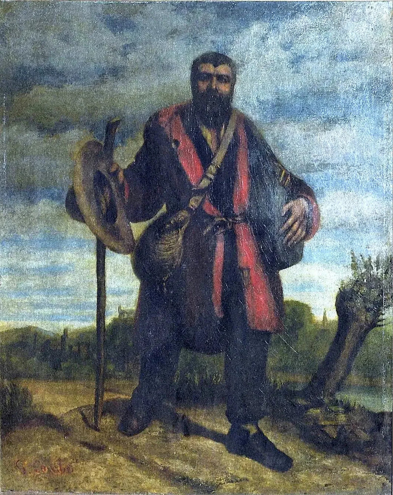 Portrait of the Apostle John Journet Going on the Conquest of Universal Harmony - Gustave Courbet