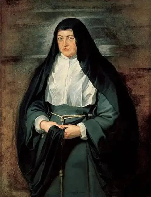 Portrait of Archduchess Isabelle-Claire Eugénie, Spanish regent of the Netherlands, in a Clarisse habit - Peter Paul Rubens