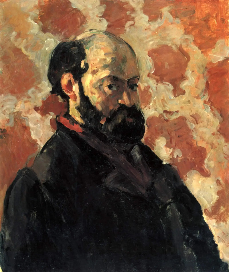 Portrait of the Artist with a Pink Background - Paul Cézanne