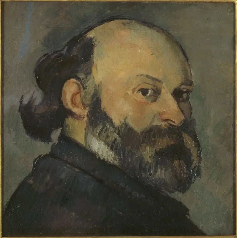 Portrait of the Artist Looking Over His Shoulder - Paul Cézanne