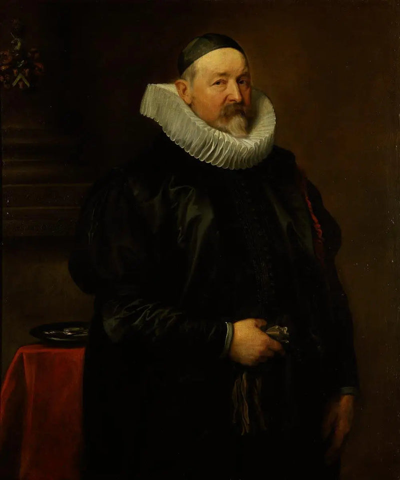 Portrait of the Chaplain of the City of Antwerp, Adriaen Stevens, aged 68 - Antoine van Dyck