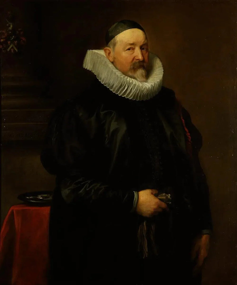 Portrait of the Chaplain of the City of Antwerp, Adriaen Stevens, aged 68 - Antoine van Dyck