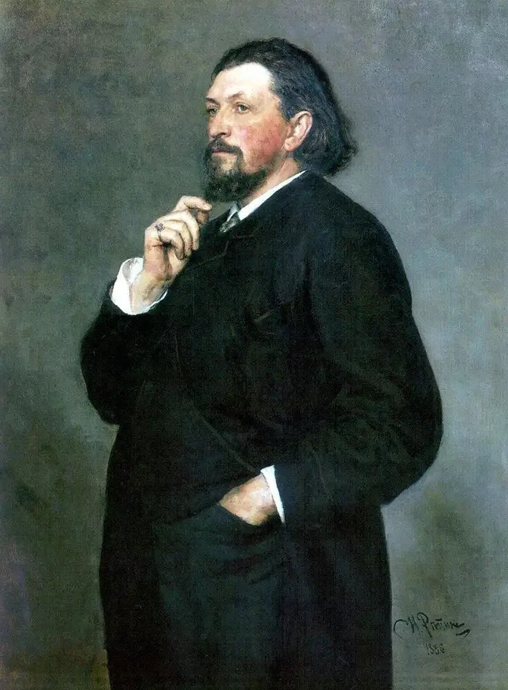 Portrait of the music publisher and patron Mitrofan Petrovich Belyayev - Ilya Repin