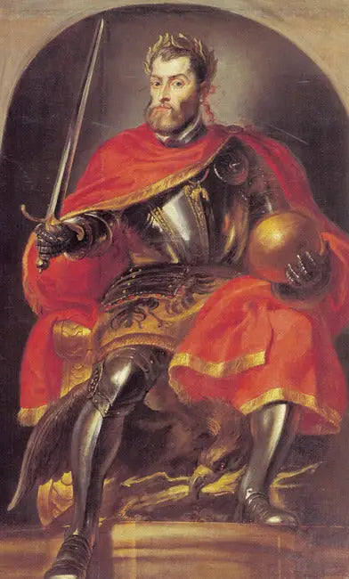 Portrait of Emperor Charles V (Pompa Introitus Ferdinandi), 1634-1635 - Peter Paul Rubens