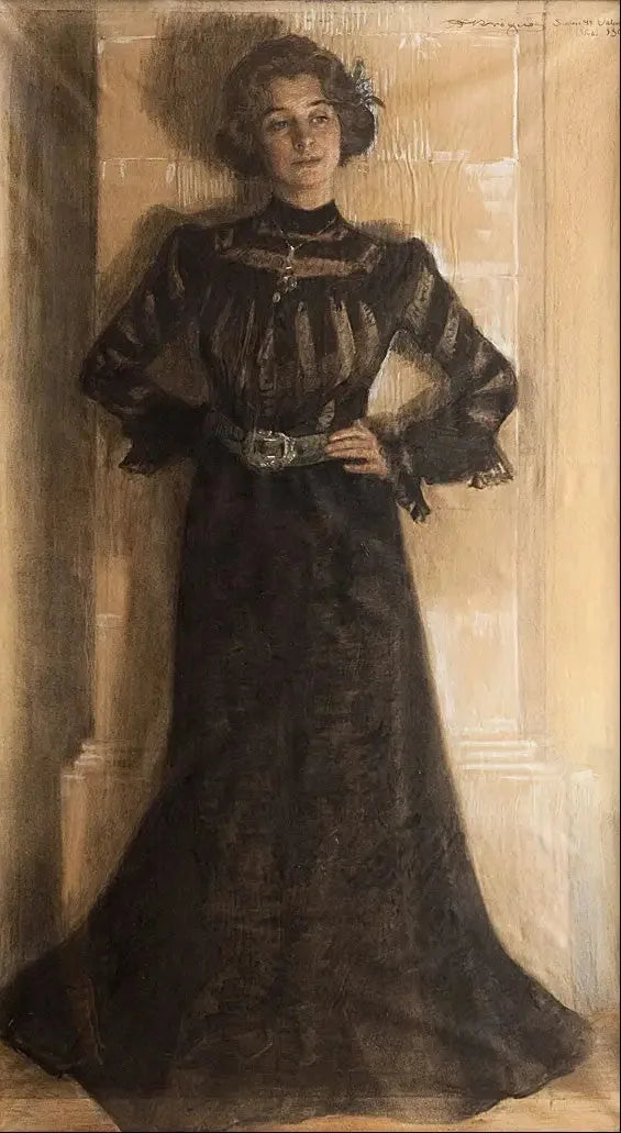 Portrait de l'épouse de l'artiste : Marie Kröyer - Peder Severin Krøyer image 1 reproduction artisanale de tableau