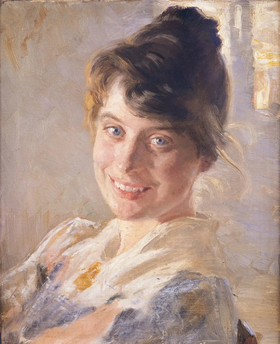 Portrait of the artist's wife, Marie - Peder Severin Krøyer